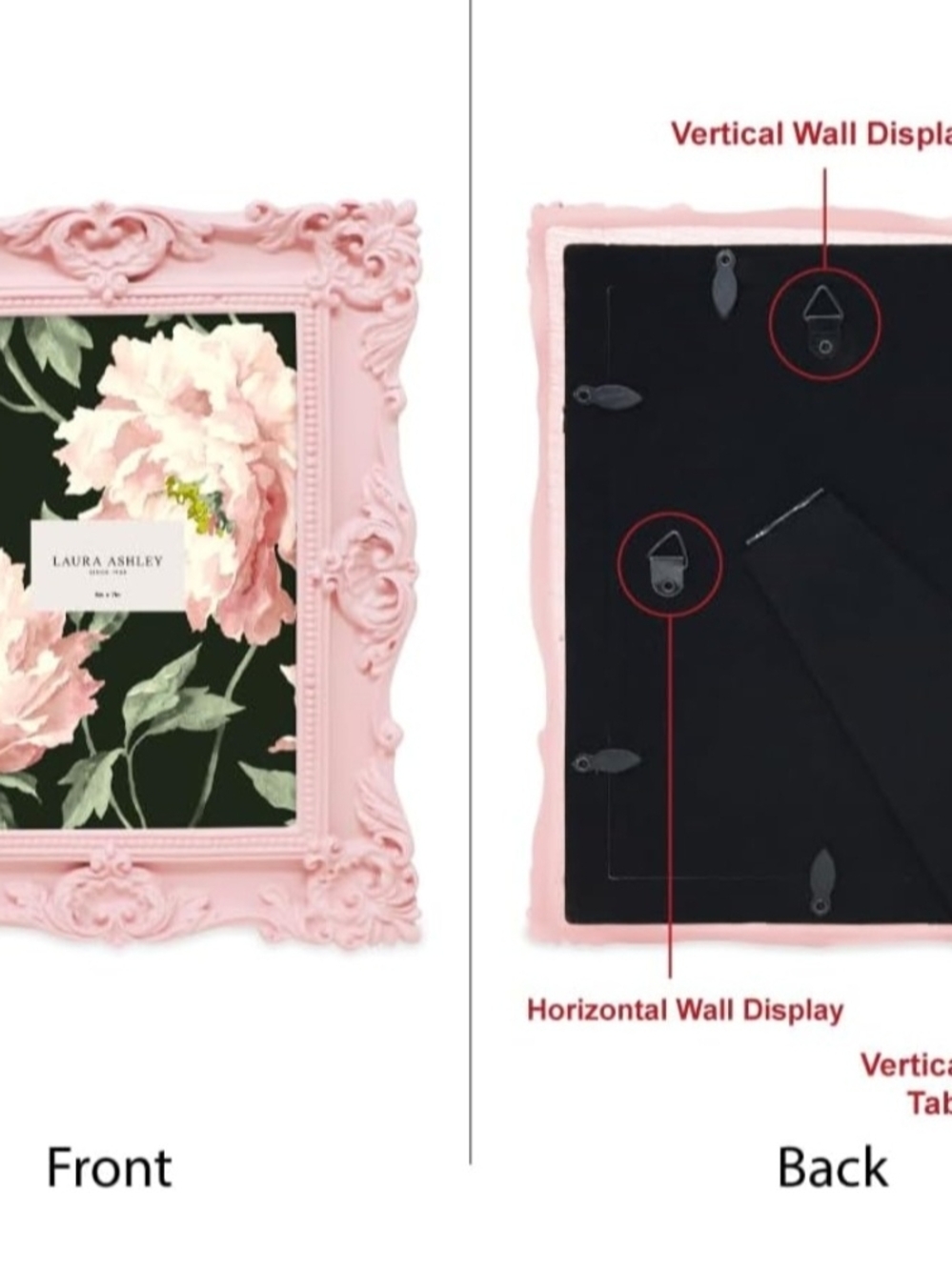 Laura Ashley Blush Pink Ornate Photo Frame - Picture 4 of 6